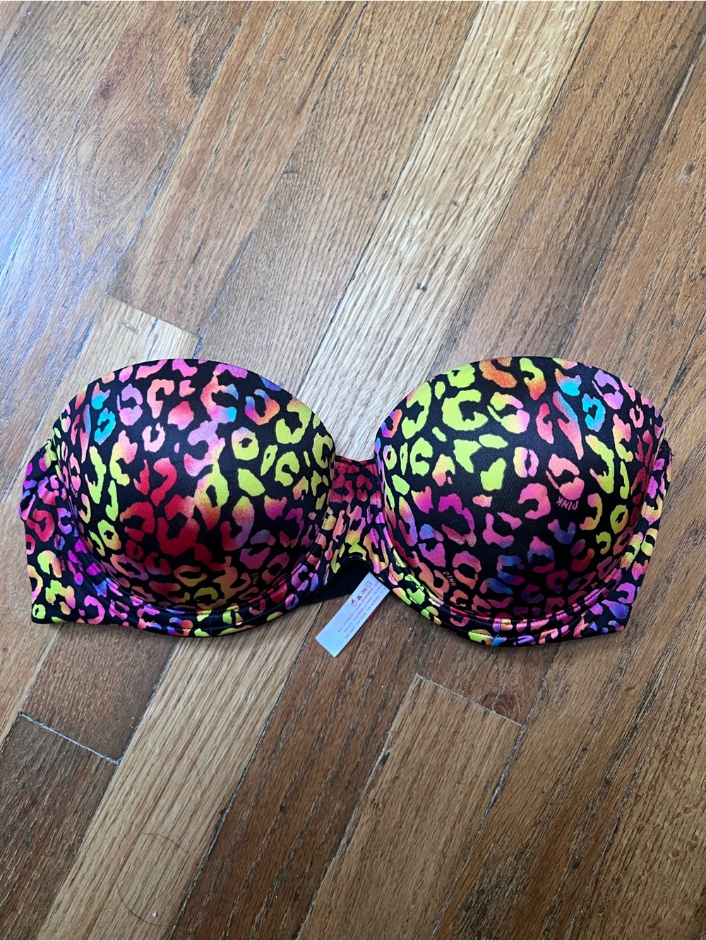 Victoria's Secret Neon Leopard Push-Up Bra